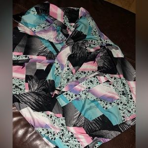 90s print active hoodie